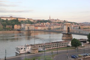 Early Morning from HotelChain Bridge over Danube