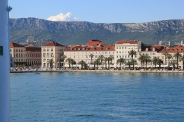First impressions of beautiful Split nestled under the mountains