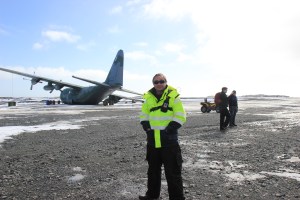 Radio Operator Sergei  near crashed Hercules KGIsland